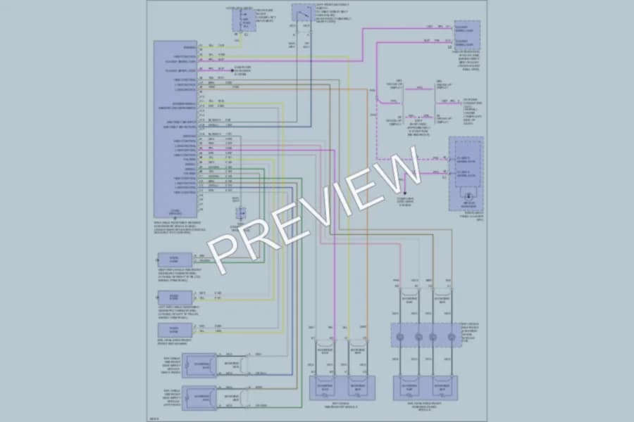2003 Pontiac Bonneville Supplemental Restraints wiring diagram preview