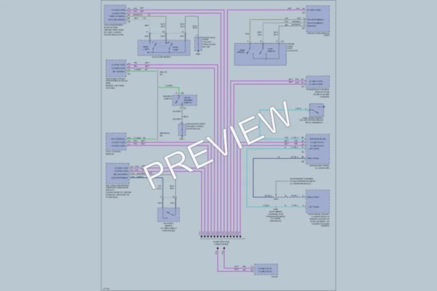 2003 Pontiac Bonneville Warning Systems wiring diagram preview