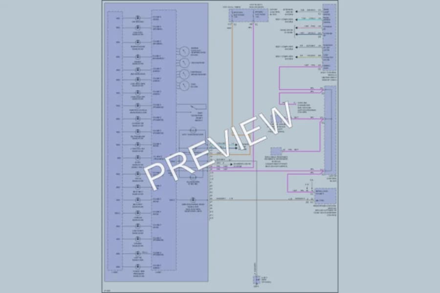 2003 Pontiac GrandAm Instrument Cluster wiring diagram preview