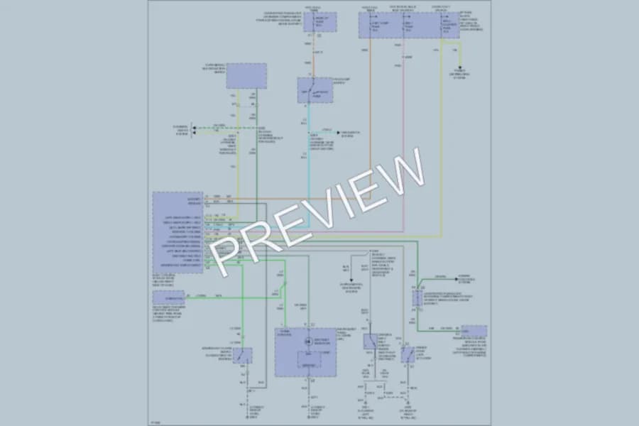 2003 Pontiac Montana Warning Systems wiring diagram preview