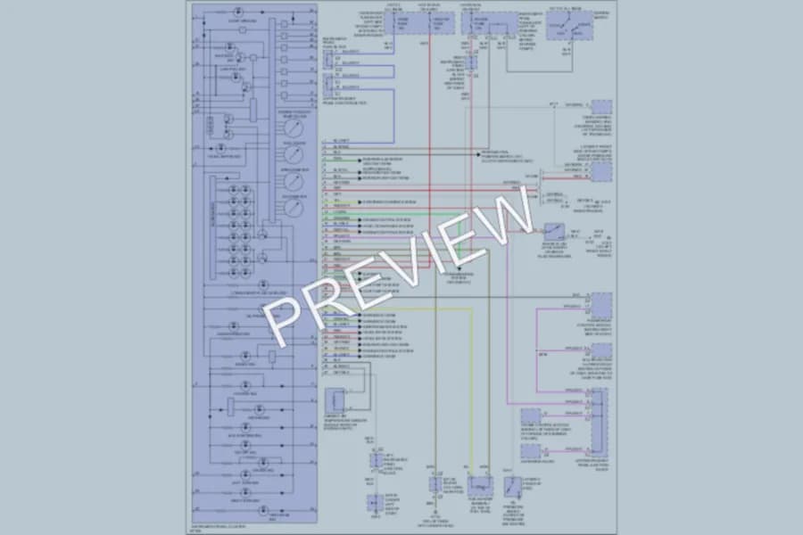 2003 Pontiac Vibe Instrument Cluster wiring diagram preview