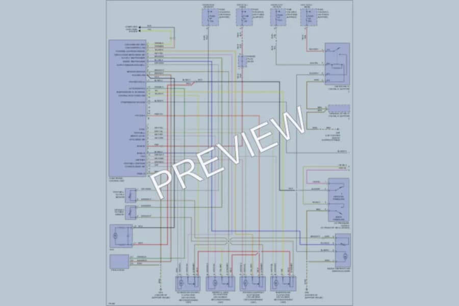 2003 Porsche 911 Air Conditioning wiring diagram preview