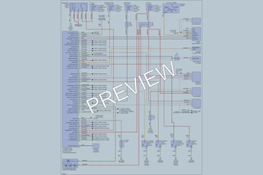 2003 Porsche 911 Anti Theft wiring diagram preview