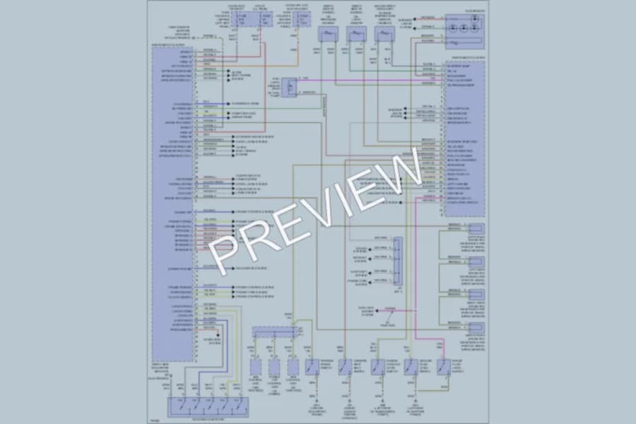 2003 Porsche 911 Instrument Cluster wiring diagram preview