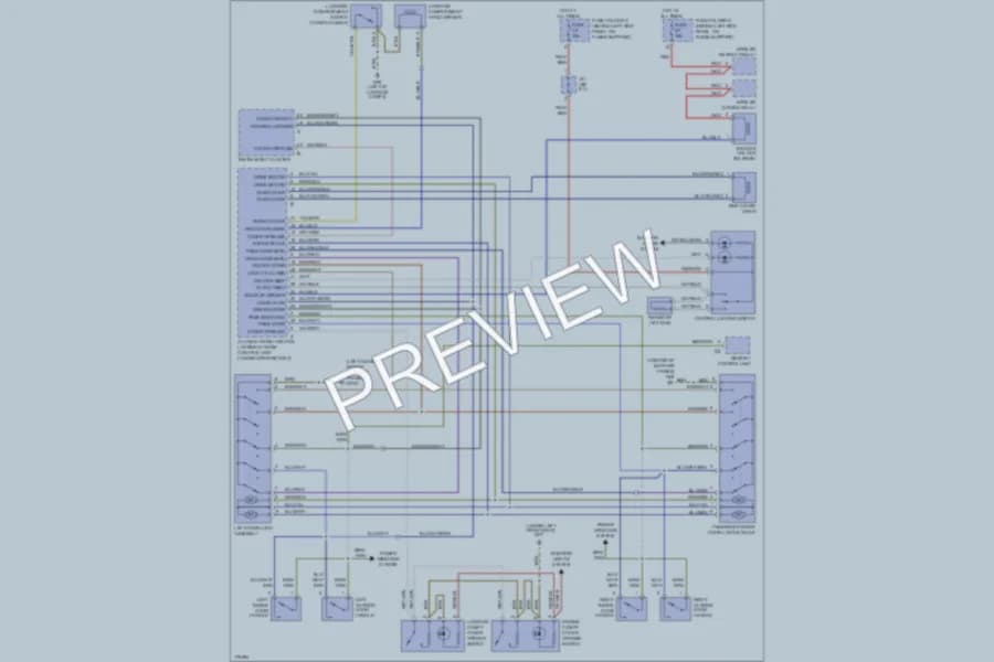 2003 Porsche 911 Power Door Locks wiring diagram preview