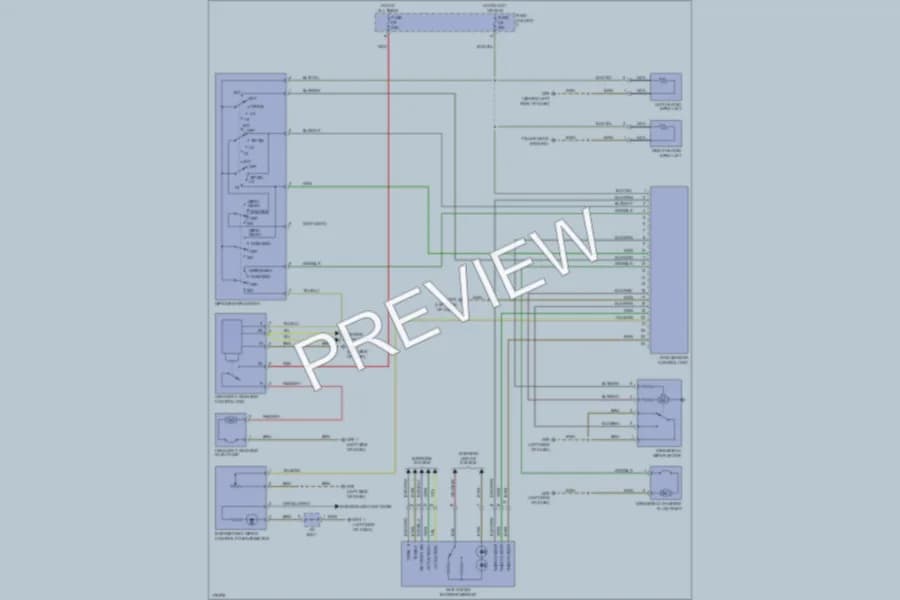 2003 Porsche Boxster Wiper Washer wiring diagram preview