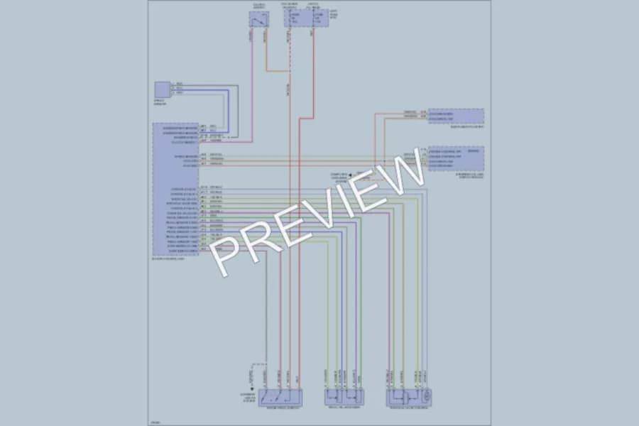 2003 Porsche Cayenne Cruise Control wiring diagram preview