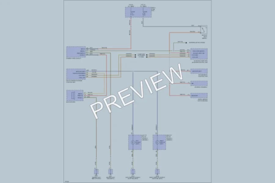 2003 Porsche Cayenne Exterior Lights wiring diagram preview