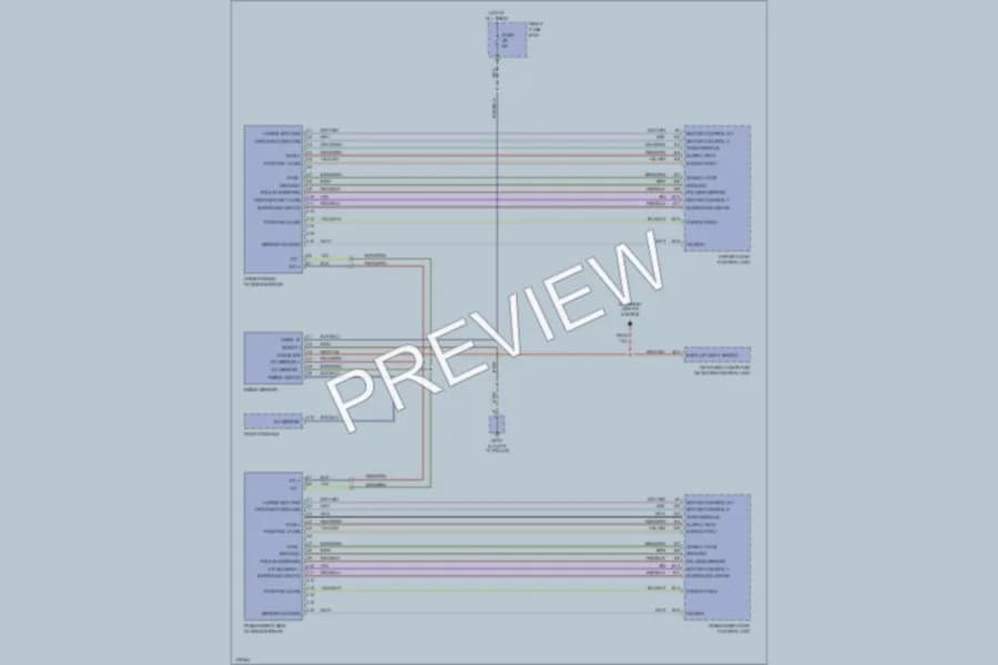 2003 Porsche Cayenne Power Mirrors wiring diagram preview