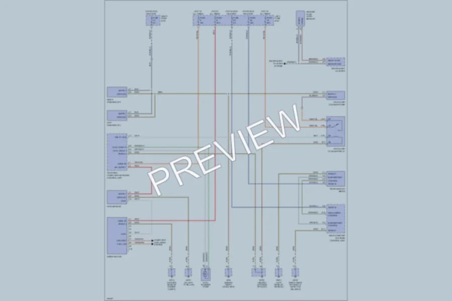 2003 Porsche Cayenne Wiper Washer wiring diagram preview