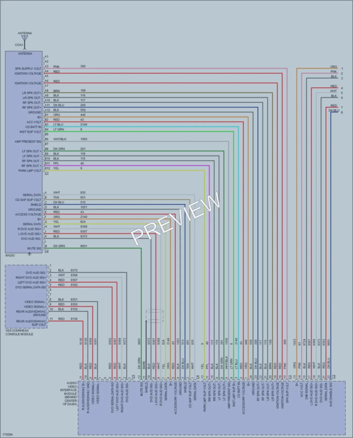 2003 Saturn L200 Radio wiring diagram preview