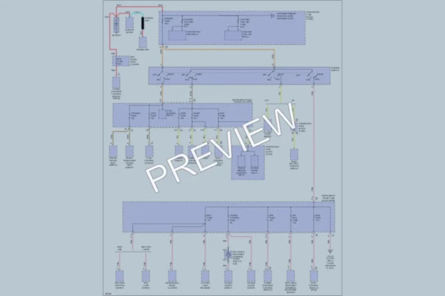 2003 Saturn VUE Power Distribution wiring diagram preview