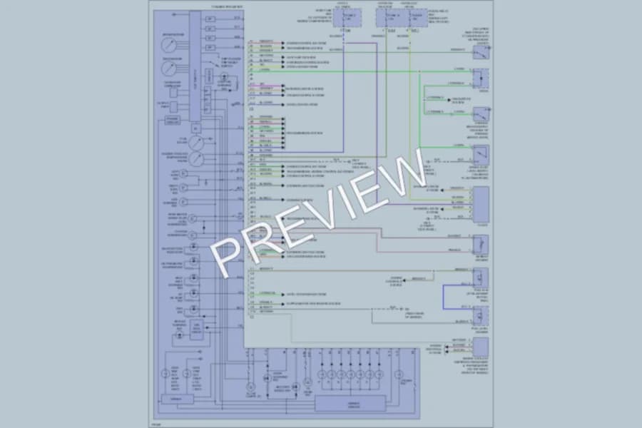 2003 Subaru Forester Instrument Cluster wiring diagram preview