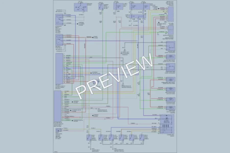 2003 Subaru Legacy Anti Theft wiring diagram preview