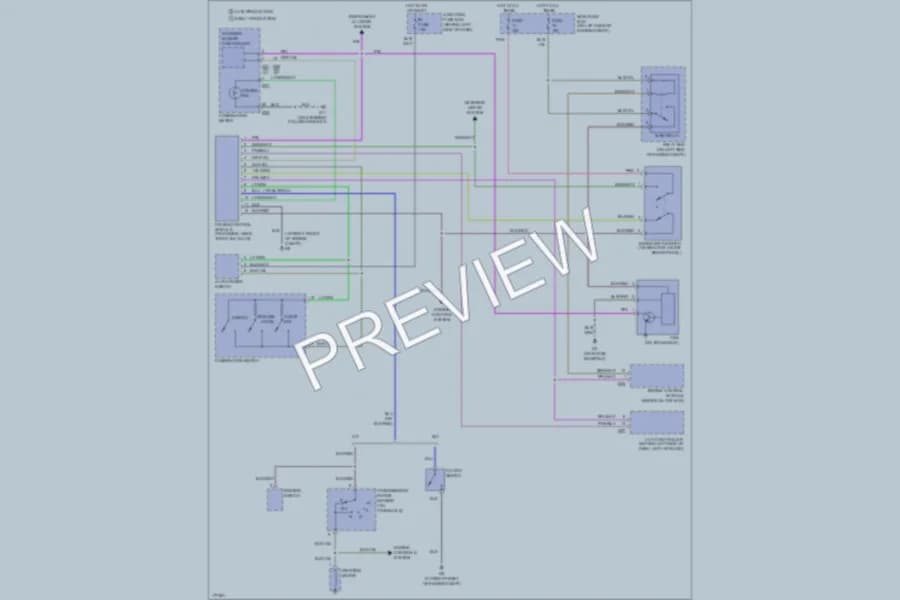 2003 Suzuki Aerio Cruise Control wiring diagram preview