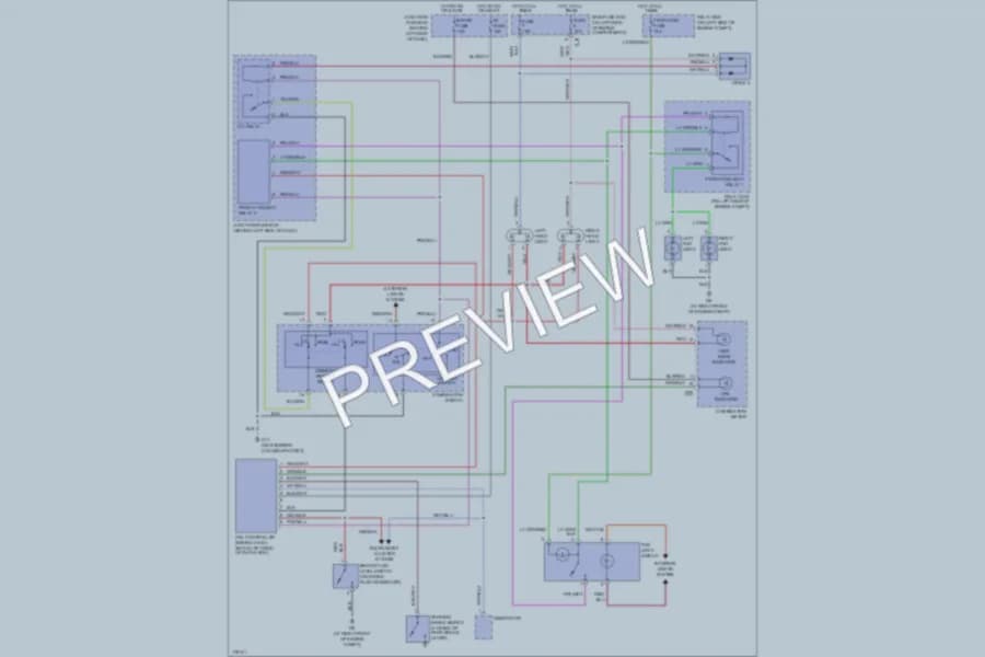 2003 Suzuki Aerio Headlights wiring diagram preview