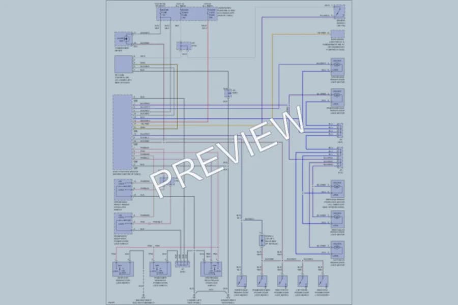 2003 Suzuki GrandVitara Power Door Locks wiring diagram preview