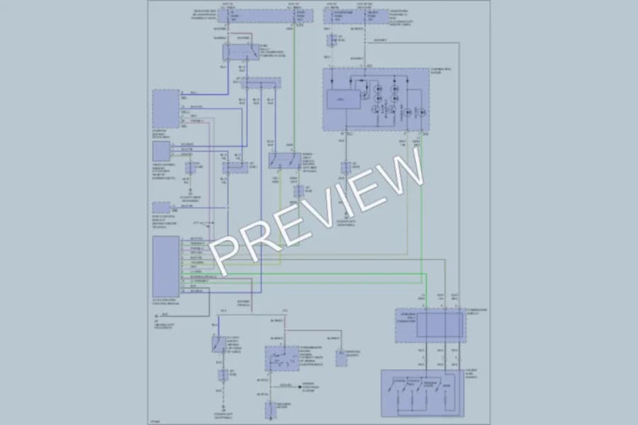 2003 Suzuki XL7 Cruise Control wiring diagram preview
