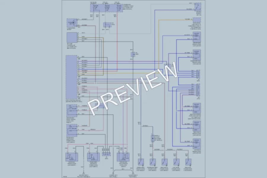 2003 Suzuki XL7 Power Door Locks wiring diagram preview