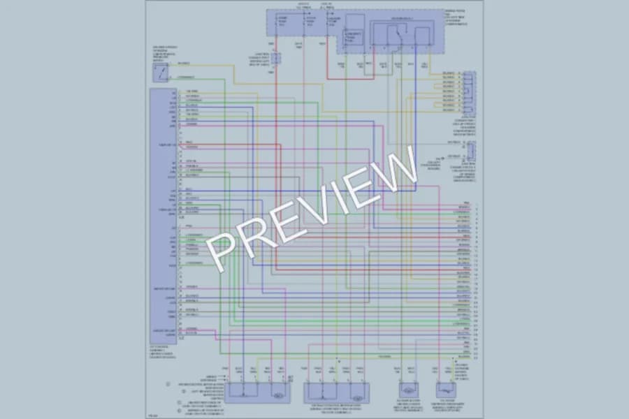 2003 Toyota 4Runner Air Conditioning wiring diagram preview