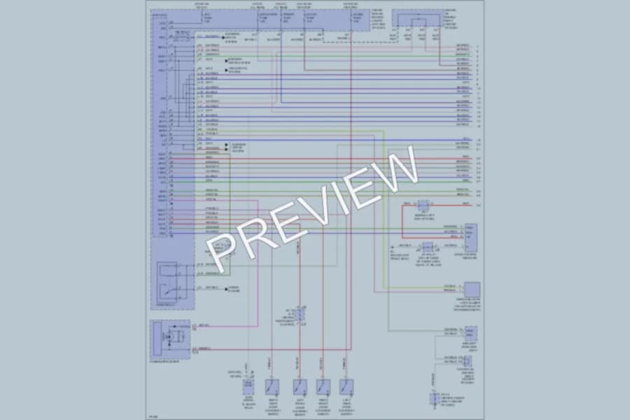 2003 Toyota 4Runner Anti Theft wiring diagram preview