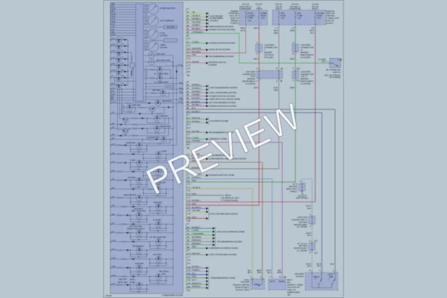 2003 Toyota 4Runner Instrument Cluster wiring diagram preview