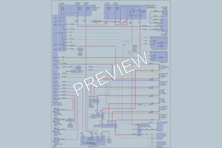 2003 Toyota 4Runner Interior Lights wiring diagram preview