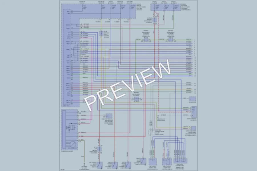 2003 Toyota 4Runner Power Door Locks wiring diagram preview