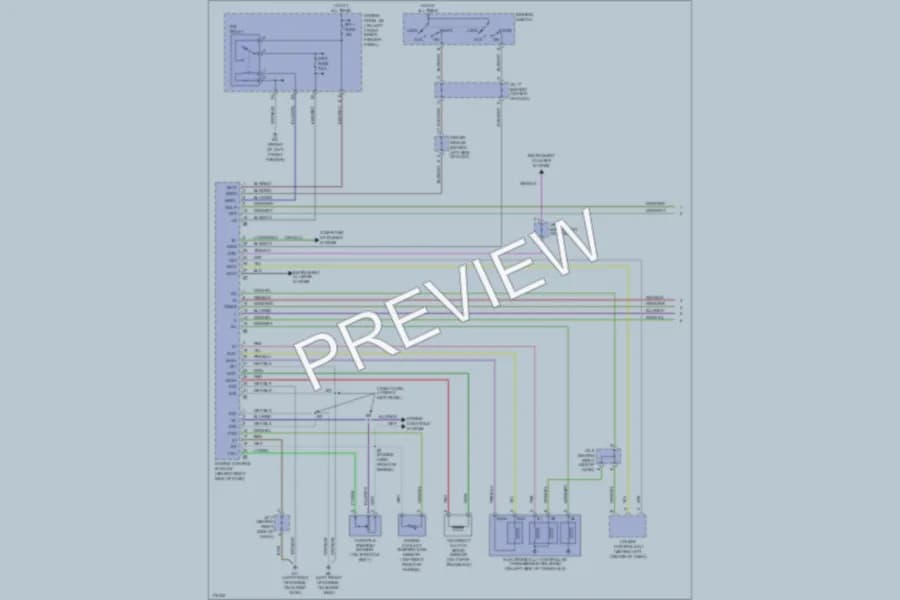 2003 Toyota Avalon Transmission wiring diagram preview
