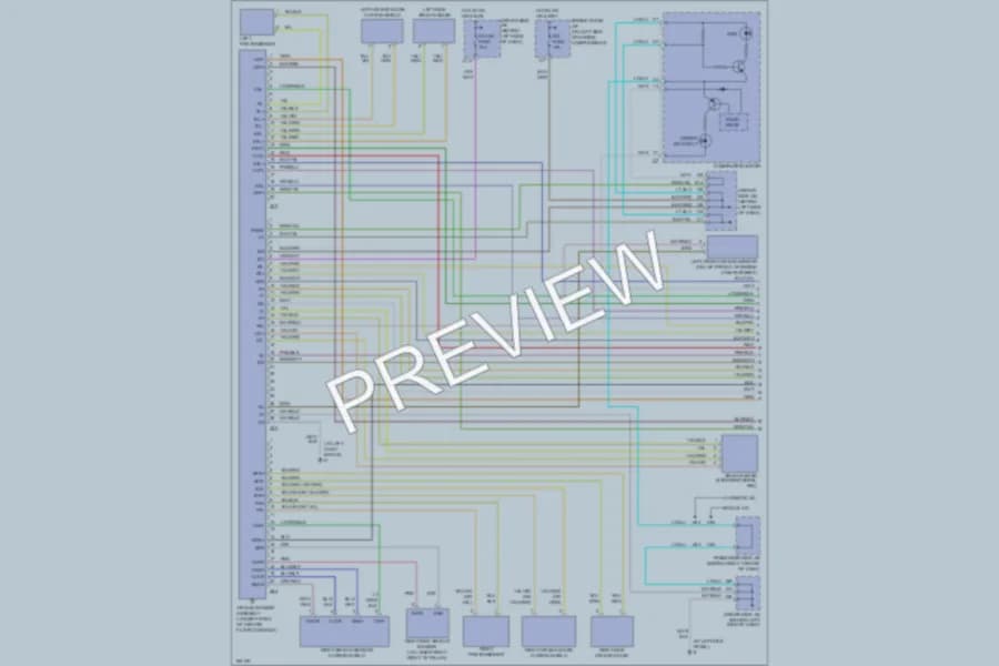 2003 Toyota Camry Supplemental Restraints wiring diagram preview