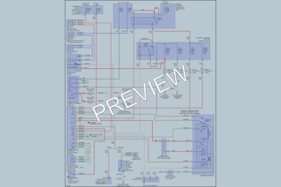 2003 Toyota Corolla Headlights wiring diagram preview