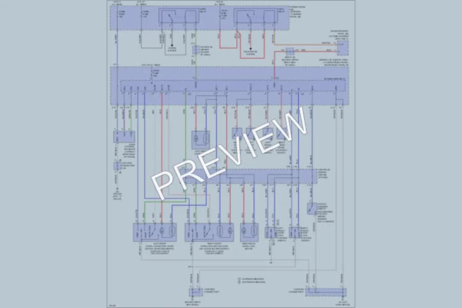 2003 Toyota Corolla Power Door Locks wiring diagram preview