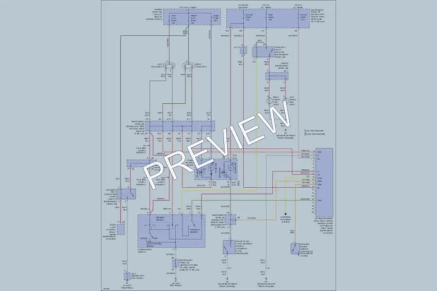 2003 Toyota Echo Headlights wiring diagram preview