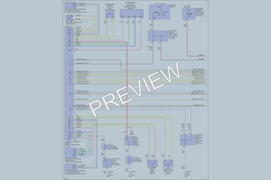 2003 Toyota Echo Supplemental Restraints wiring diagram preview