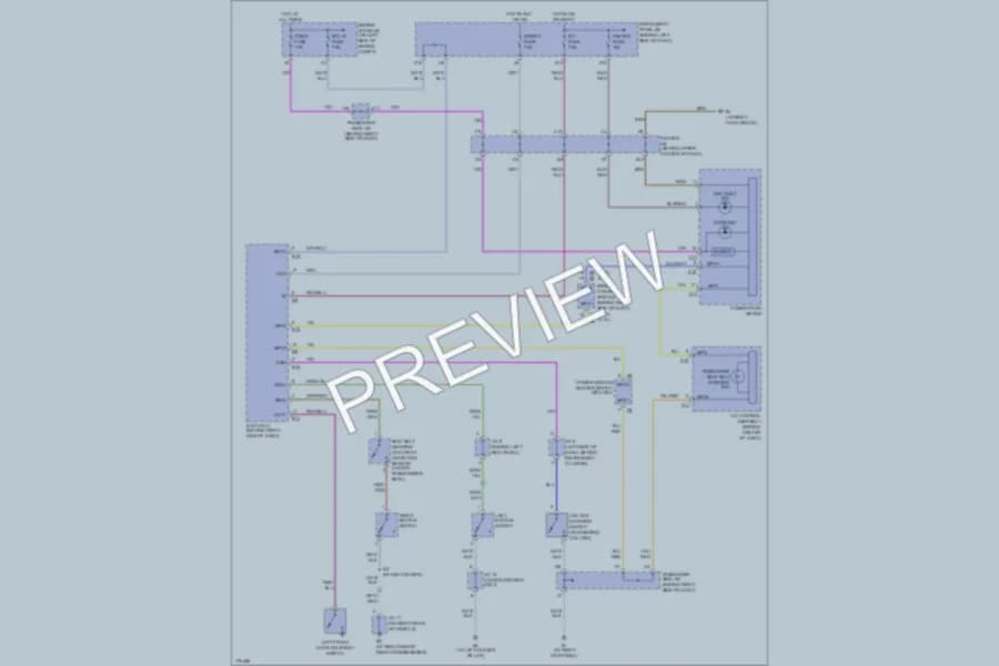 2003 Toyota Highlander Warning Systems wiring diagram preview