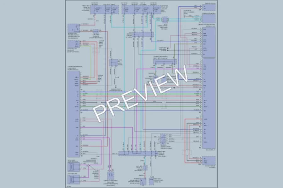 2003 Toyota LandCruiser Navigation wiring diagram preview