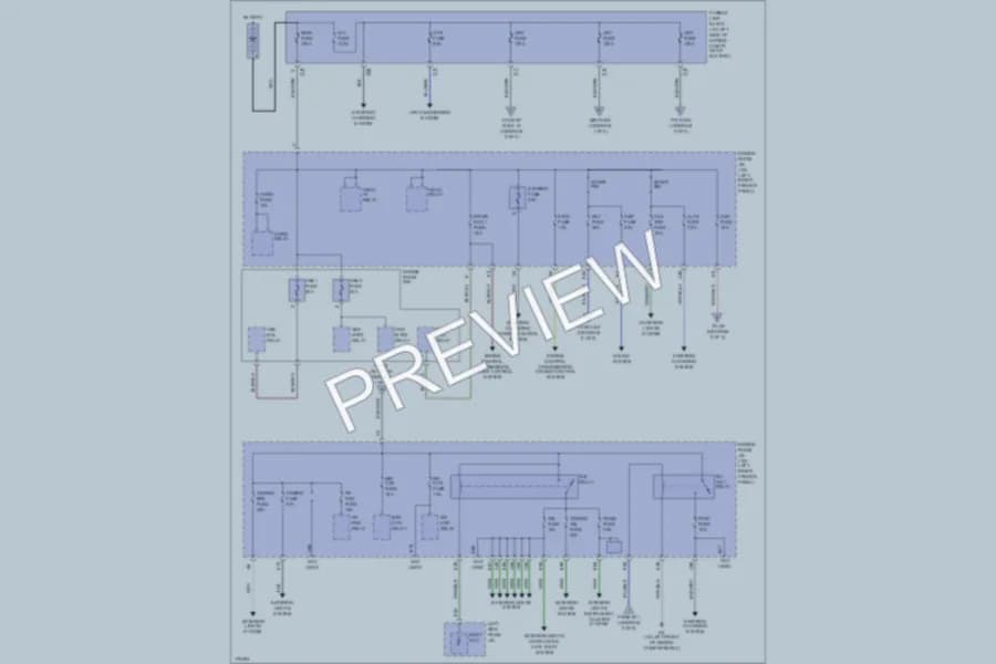 2003 Toyota LandCruiser Power Distribution wiring diagram preview