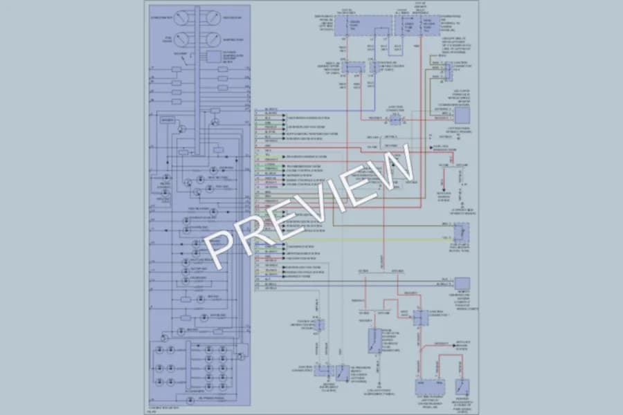 2003 Toyota Matrix Instrument Cluster wiring diagram preview
