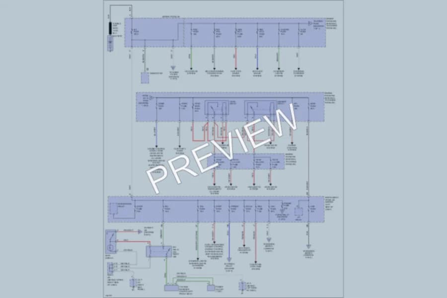 2003 Toyota Matrix Power Distribution wiring diagram preview