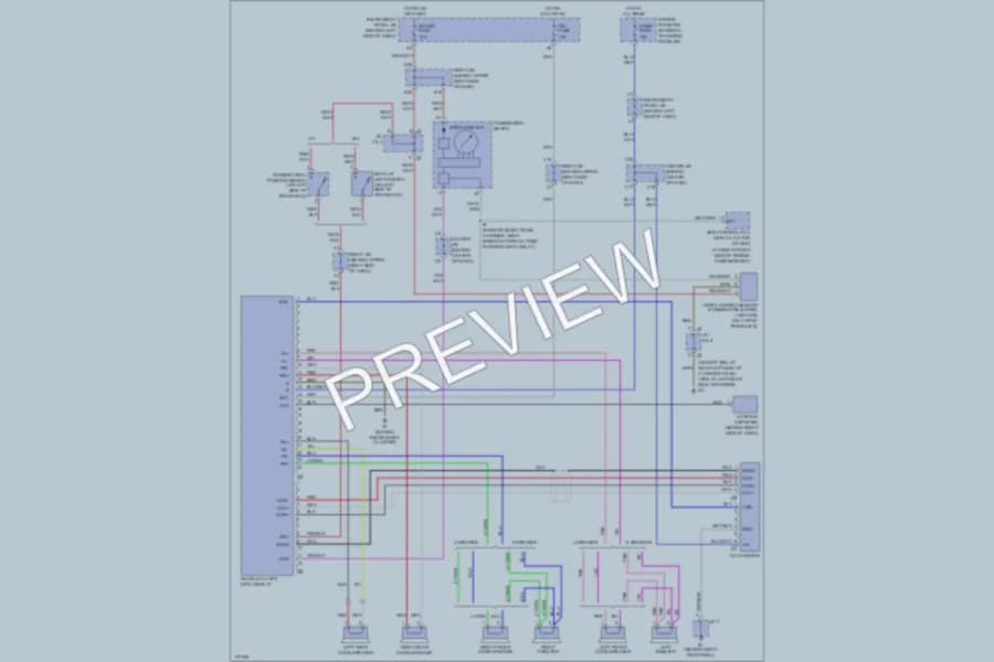 2003 Toyota Matrix Radio wiring diagram preview