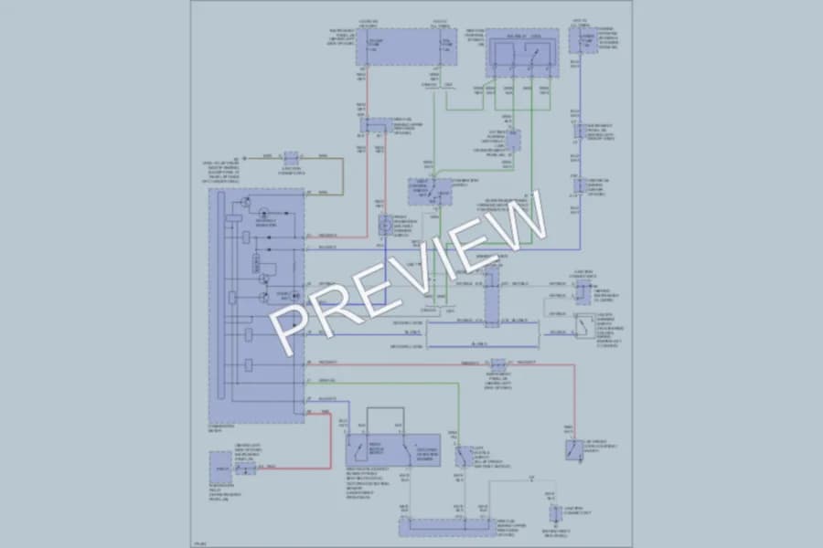 2003 Toyota Matrix Warning Systems wiring diagram preview