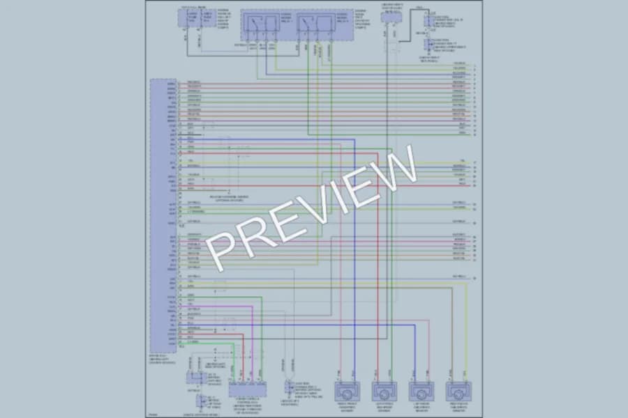 2003 Toyota Prius Anti Lock Brakes wiring diagram preview