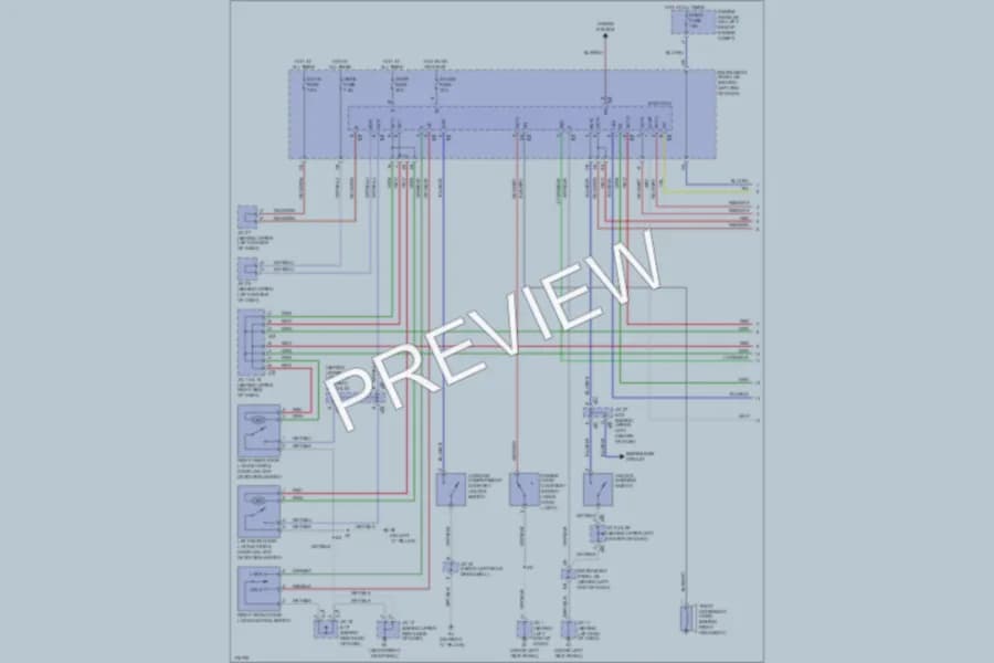 2003 Toyota Prius Anti Theft wiring diagram preview