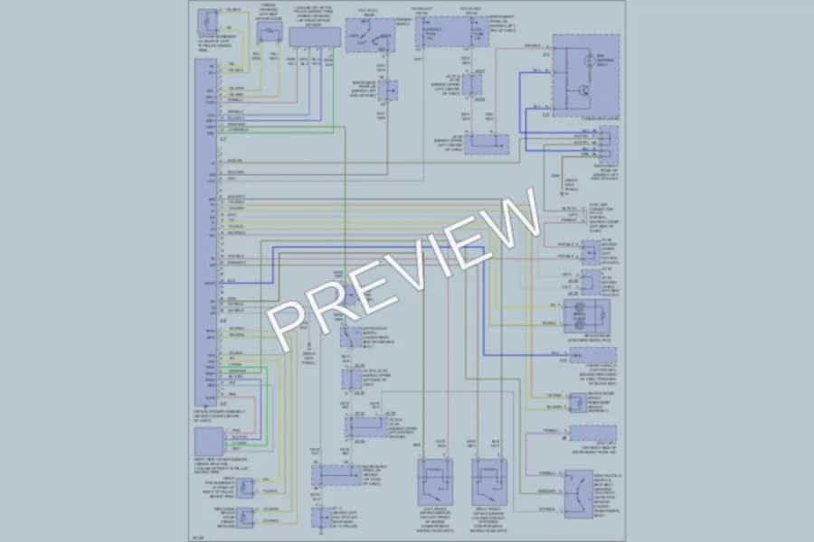 2003 Toyota Prius Supplemental Restraints wiring diagram preview