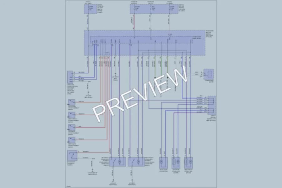 2003 Toyota RAV4 Power Door Locks wiring diagram preview