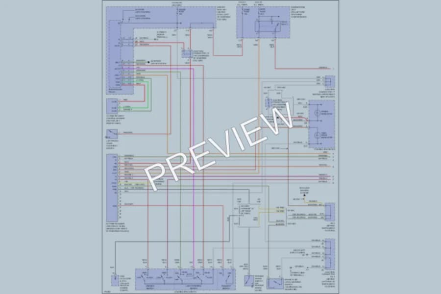 2003 Toyota Sienna Headlights wiring diagram preview