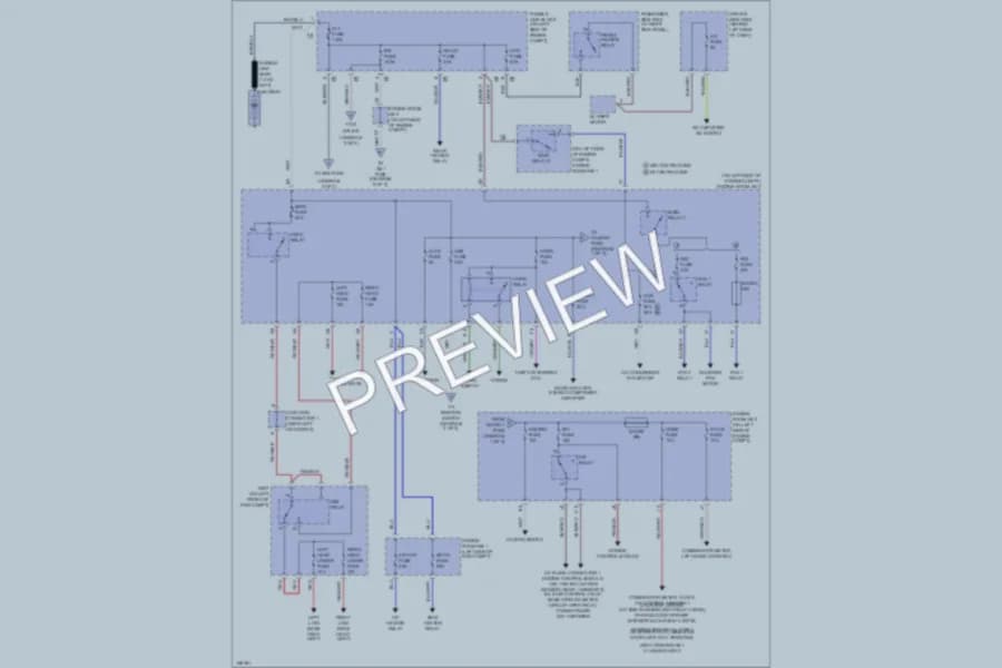 2003 Toyota Sienna Power Distribution wiring diagram preview