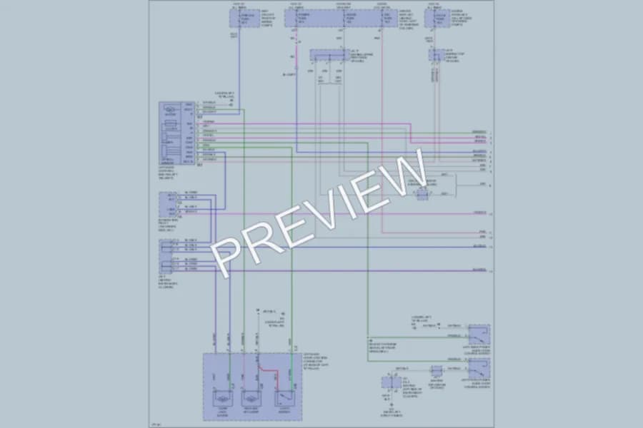 2003 Toyota Sienna Trunk Tailgate Fuel Door wiring diagram preview