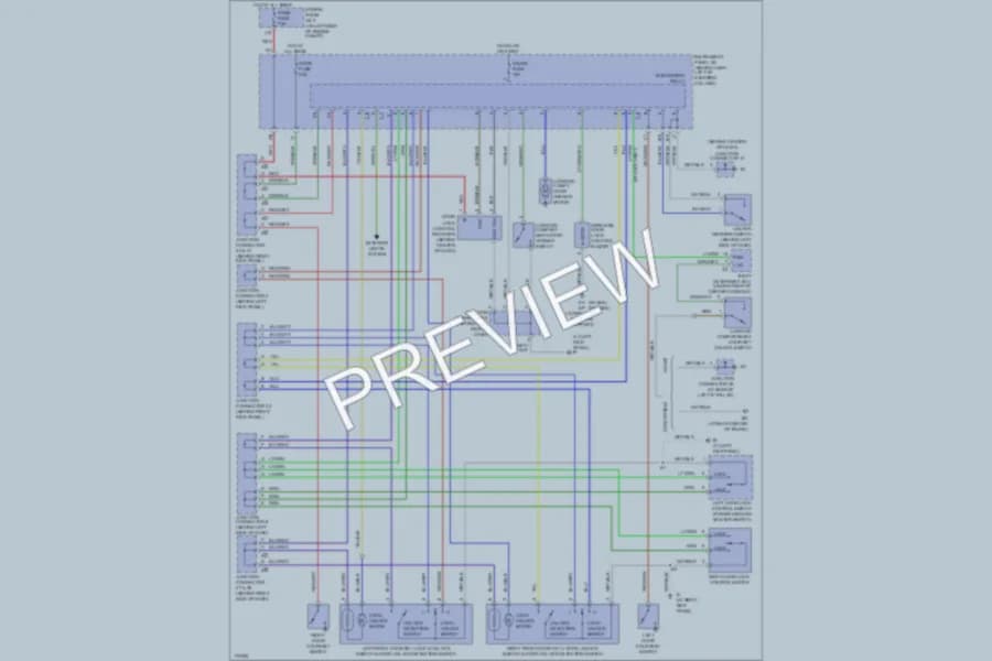 2003 Toyota Solara Power Door Locks wiring diagram preview