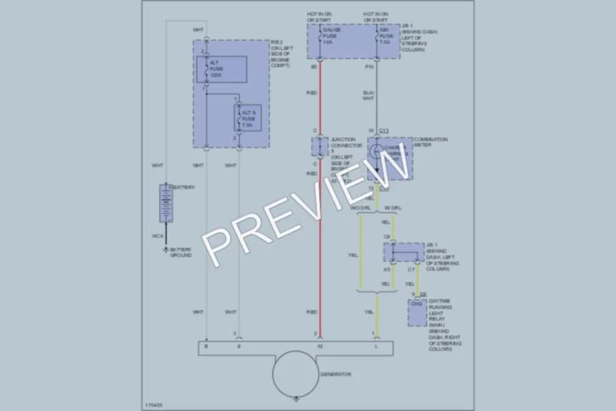 2003 Toyota Tacoma Starting Charging wiring diagram preview